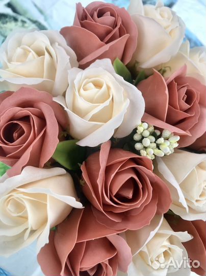 Букет из мыльных роз 15 шт