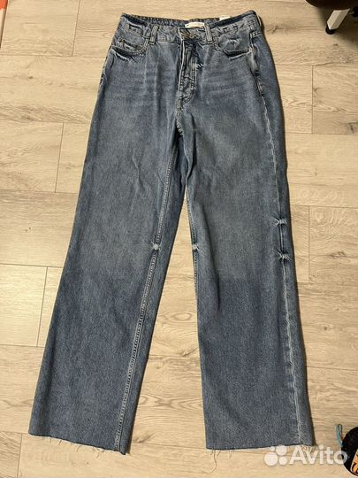 Джинсы женские широкие