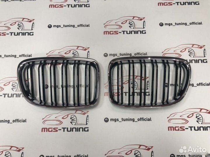 Решетка BMW X1 E84 в стиле Х1 М хром обод