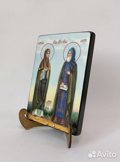 Петр и Феврония, 15х20х1,8 см, арт И8977