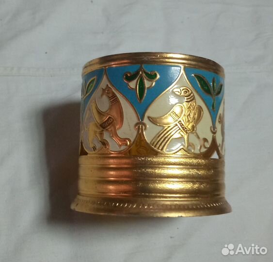 Подстаканник СССР эмаль алюминий клеймо отправлю