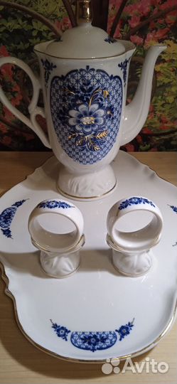 Сервиз СССР и чайник Вербилки новый