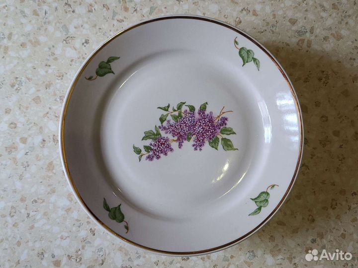 Тарелка СССР Дулево серень 5 тарелок