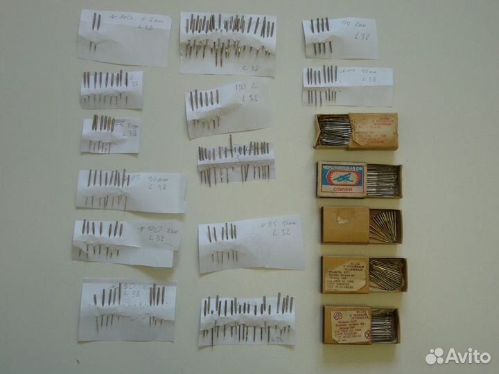 Иглы для машинки. Наперстки. Шпульки. СССР