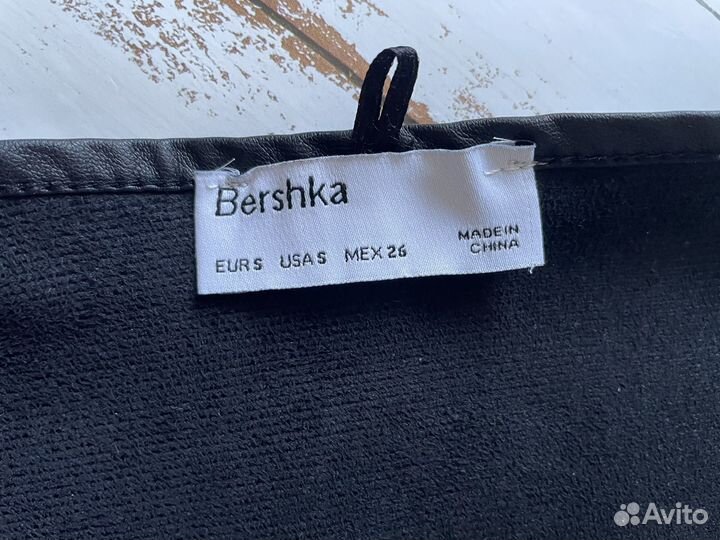 Юбка женская Bershka кожа S 42 44 р с запахом