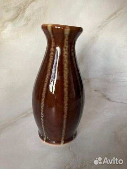 Ваза для цветов СССР. Обливная керамика