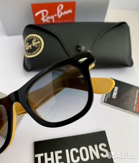 Очки ray ban wayfarer 50 пепельные