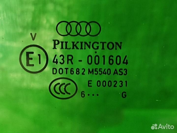 Стекло двери лев. зад. Audi Q7