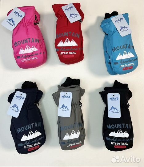 Варежки краги новые 4-6 лет м/ж