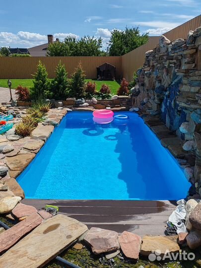 Бассейн 7*3*1,5 полный комплект с противотоком