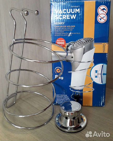 Держатель для фена на вакуумном шурупе