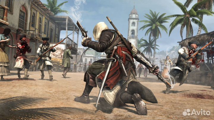 Assassins Creed IV Black Flag, б/у (Xbox ONE)