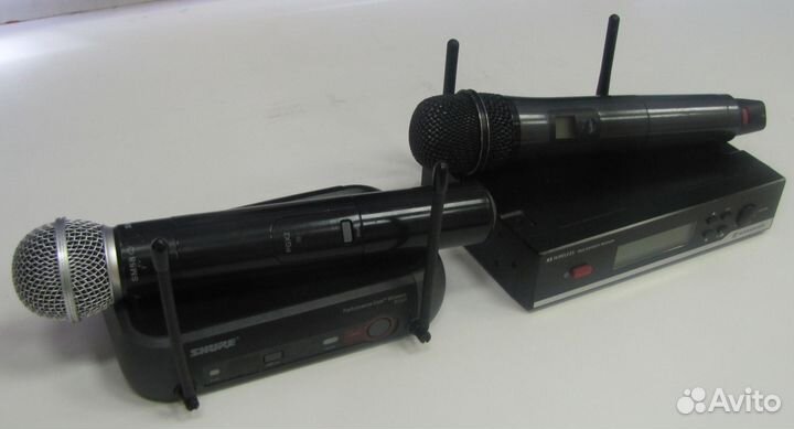 Микрофоны Shure Sennheiser 2ш Pro Вокал Радио Orig