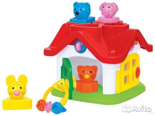 Развивашки.домик-сортер.пирамидки.каталки.муз.инст