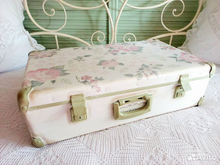 Чемодан винтажный фибровый СССР
