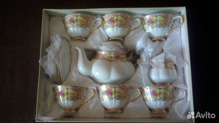 Чайный сервиз фарфор новый
