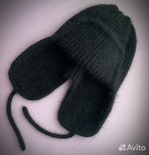Шапка-ушанка ручной работы