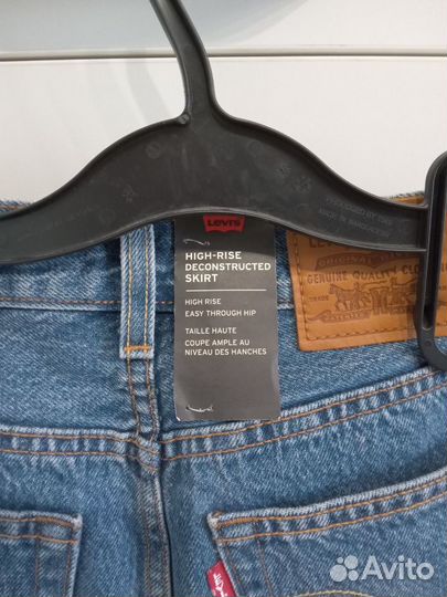 Джинсовая юбка levis 27р новая