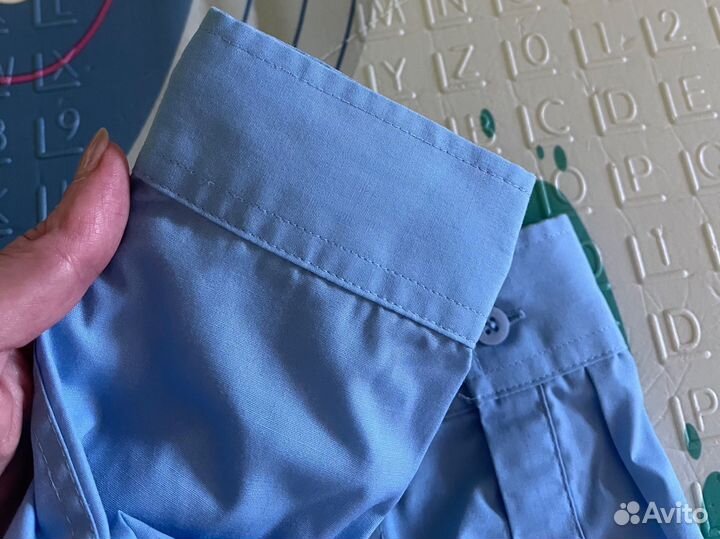 Рубашка школьная Next 134-140 голубая