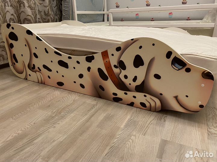 Детская кровать собачка с ортопедическим матрасом