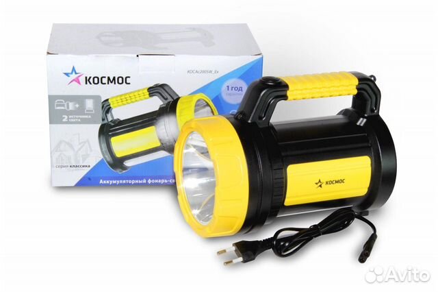 Фонарь аккумуляторный космос 2005wех, 46278