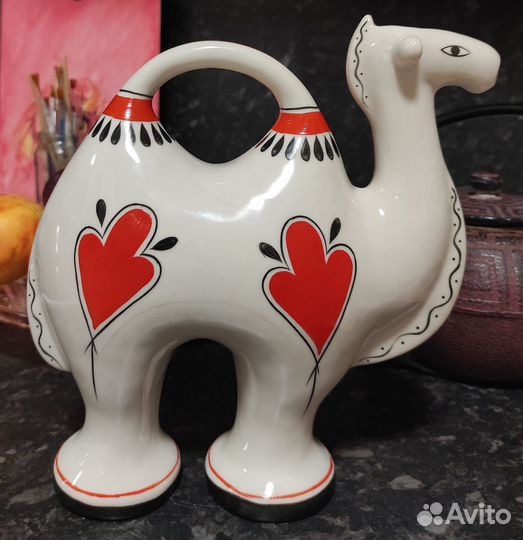 Штоф бутыль фигурная Верблюд СССР Гжель