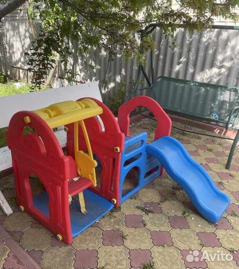 Игровой комплекс Haenim toy с горкой и качелями