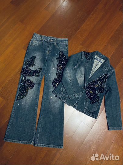 Костюм джинсовый на рост 135