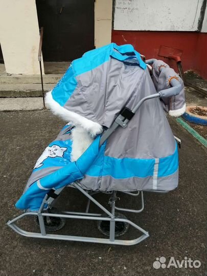 Санки коляска для двойни