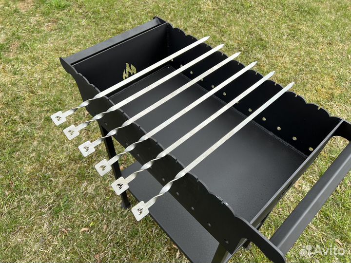 Шампур крученый из нерж. стали толщиной 2мм, длиной 500мм