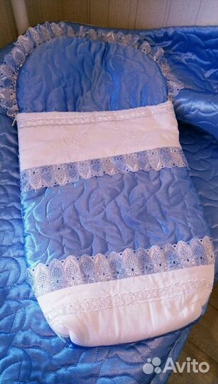 Конверт на выписку и одеяло из натуральной