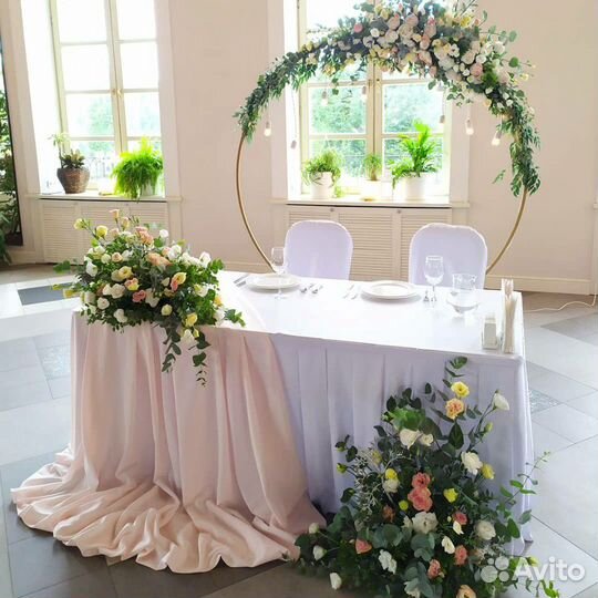 Свадебная арка, тумбы, задник, декор