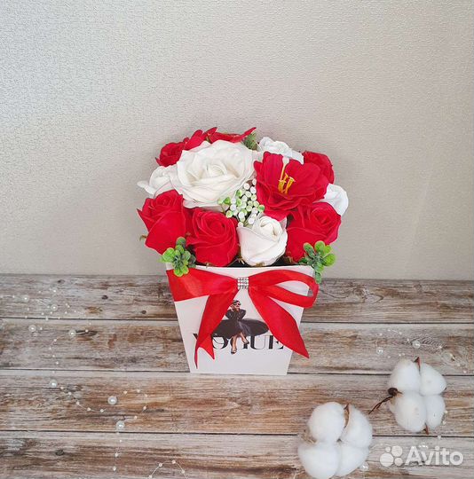 Букеты из вспененного мыла. Подарок