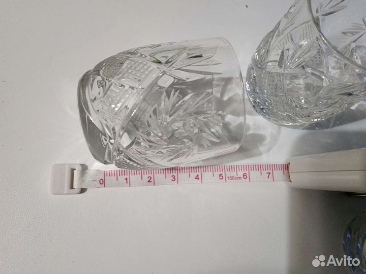 Рюмки хрустальные 6 шт