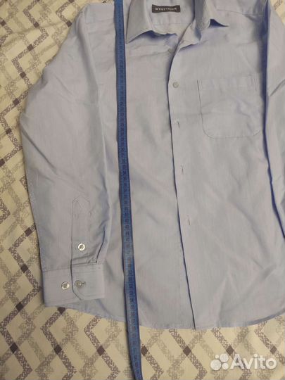 Рубашка на мальчика 140 размер с длинным рукавом