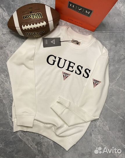 Свитшот guess 3 цвета, размера S(46) -2XL(54)
