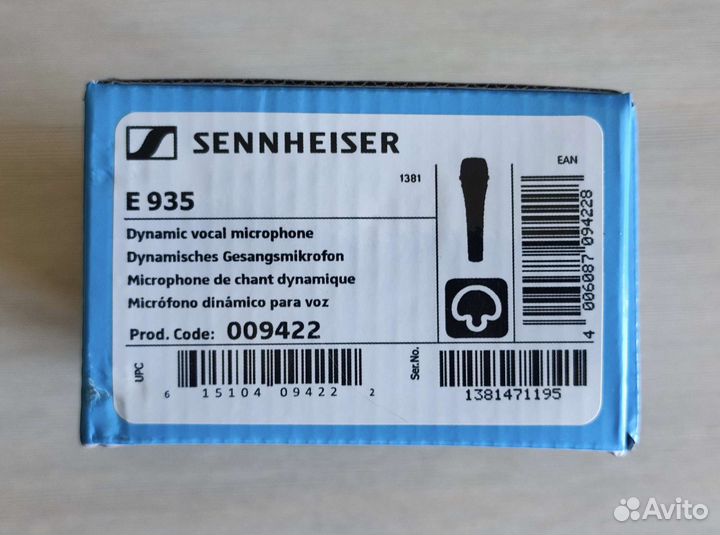 Микрофон Sennheiser E935 новый в коробке