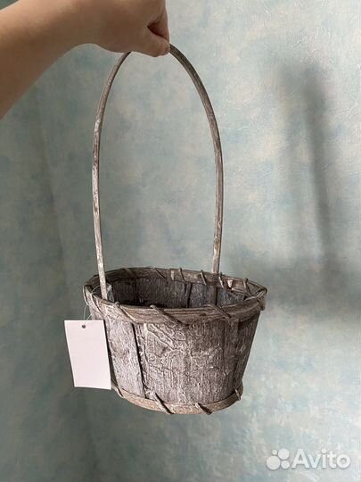 Корзина плетеная из бамбука