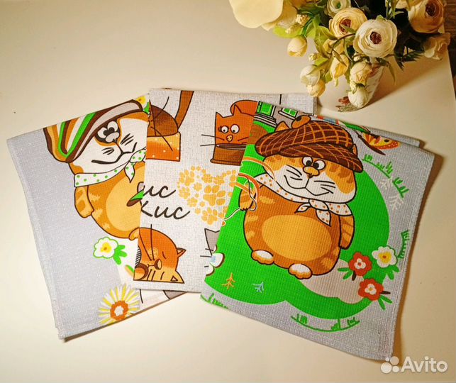 Набор вафельных полотенец 