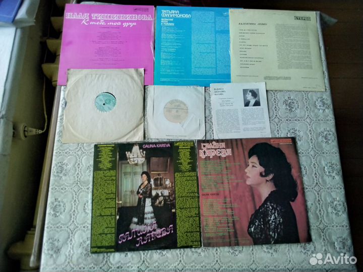 Пластинки СССР. Обухова, Г.Карева,В. Левко и др