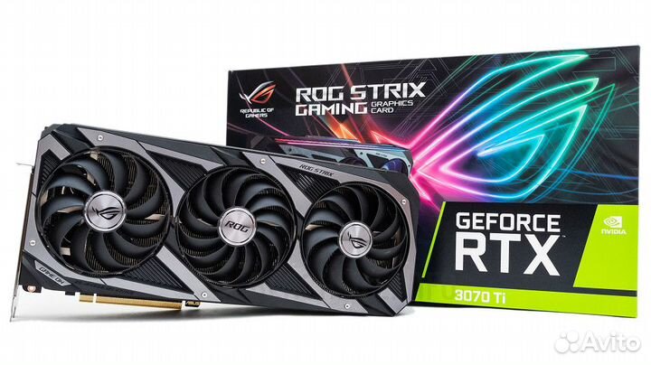 Продам или обменяю asus ROG strix RTX 3070 TI 8GB
