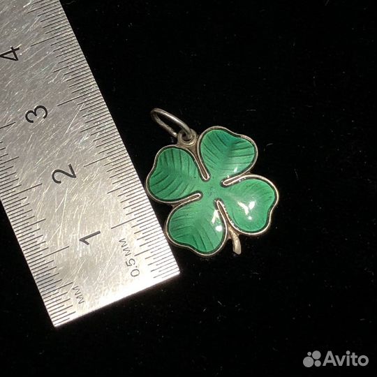 Винтажная подвеска четырехлистник Норвегия 925