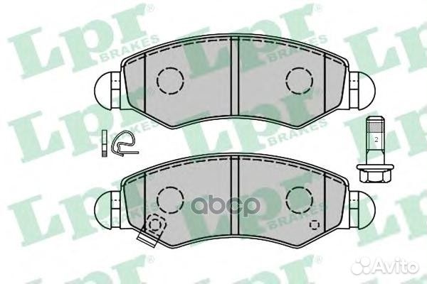 05P1280 Колодки тормозные opel agila 00/suzuki