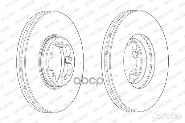 Диск тормозной передний Ferodo DDF2470-1 Соедин