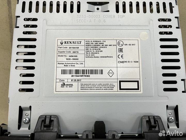 Магнитола штатная LADA x ray