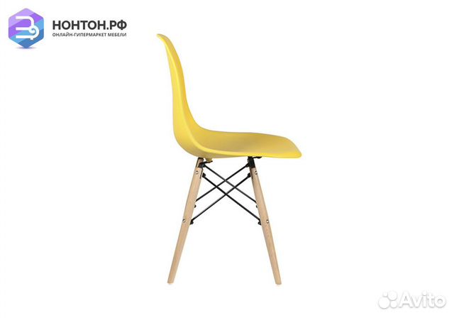 Стул обеденный Eames DSW желтый