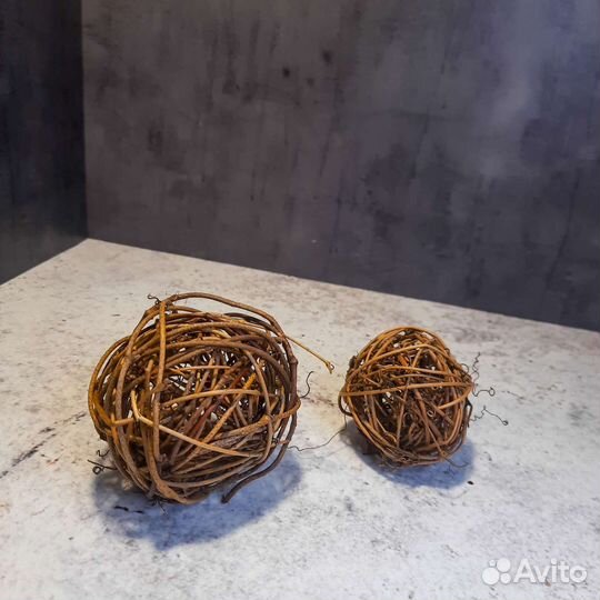 Новогодние ёлочные украшения в эко-стиле