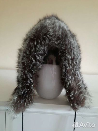 Шапка чернобурка с ушками