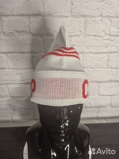 Шапка петушок СССР с кисточкой белая