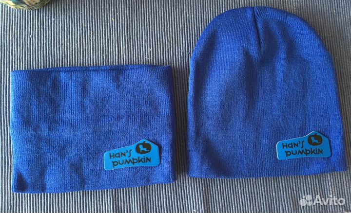 Шапка и снуд новые на мальчика и девочку